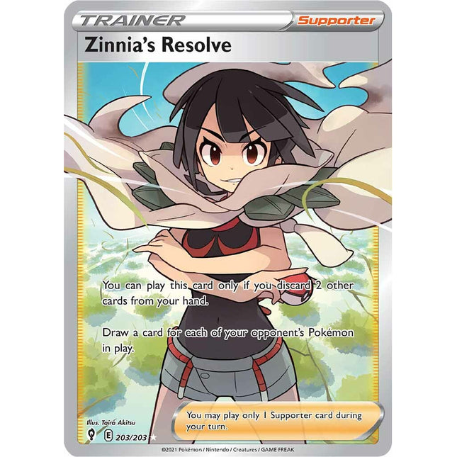Zinnia's Resolve (203/203) [Sword & Shield: Evolving Skies]