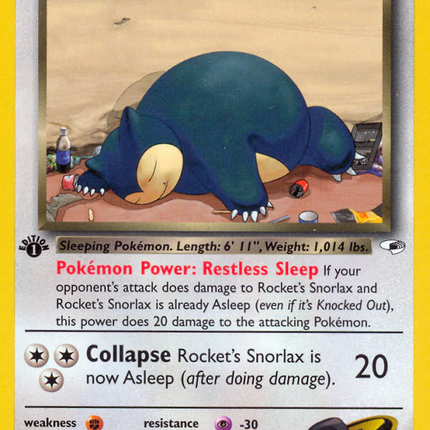 Rocket's Snorlax (33/132) [Gym Heroes 1st Edition]