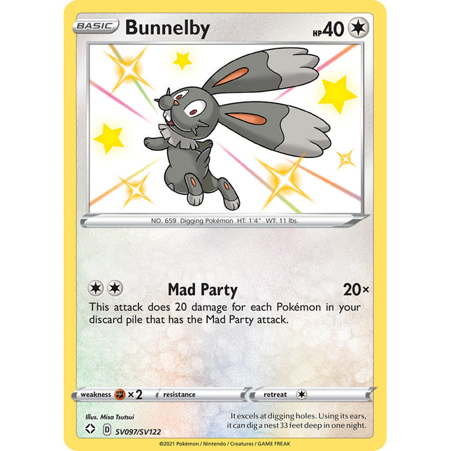 Bunnelby (SV097/SV122) [Sword & Shield: Shining Fates]