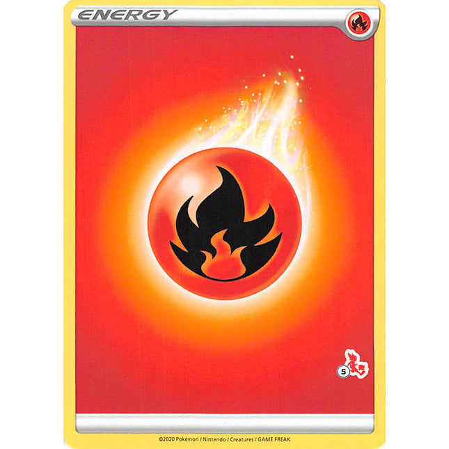 Fire Energy (Cinderace Stamp #5) [Battle Academy 2022]