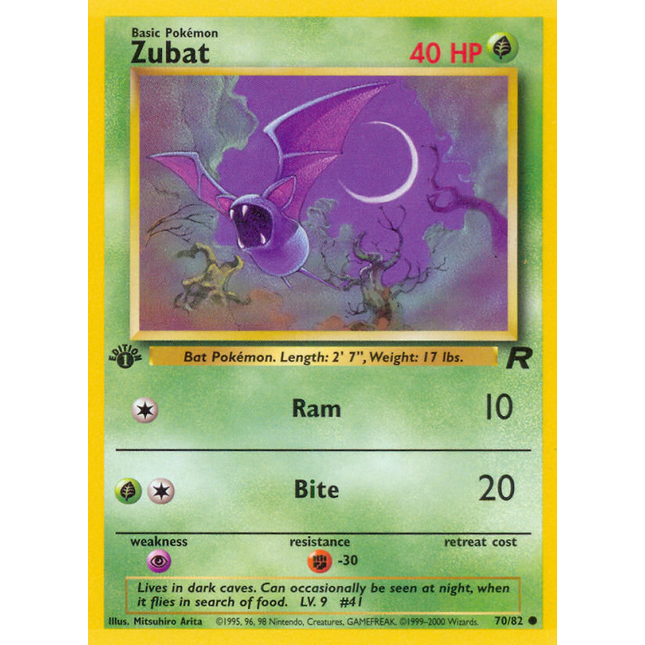 Zubat (70/82) [Team Rocket 1st Edition]