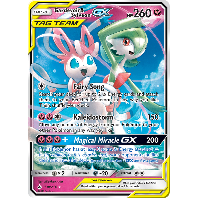 Gardevoir & Sylveon GX (130/214) [Sun & Moon: Unbroken Bonds]