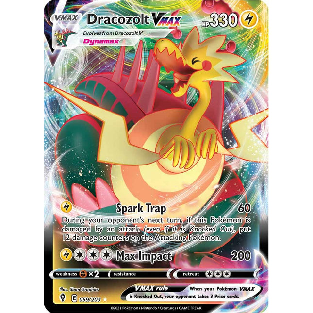 Dracozolt VMAX (059/203) [Sword & Shield: Evolving Skies]