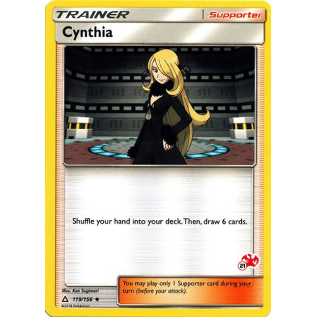 Cynthia (119/156) (Charizard Stamp #21) [Battle Academy 2020]