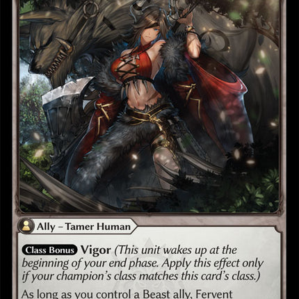 Fervent Beastmaster - DOA Alter EN-086 - Super Rare - Near Mint - Foil - Grand Archive TCG