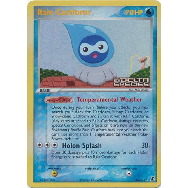Rain Castform (26/113) (Stamped) [EX: Delta Species]