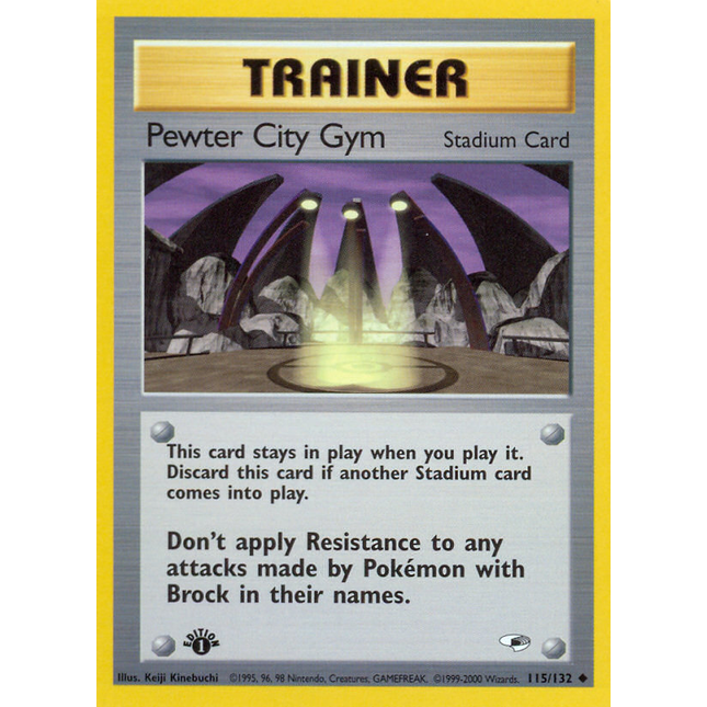 Pewter City Gym (115/132) [Gym Heroes 1st Edition]