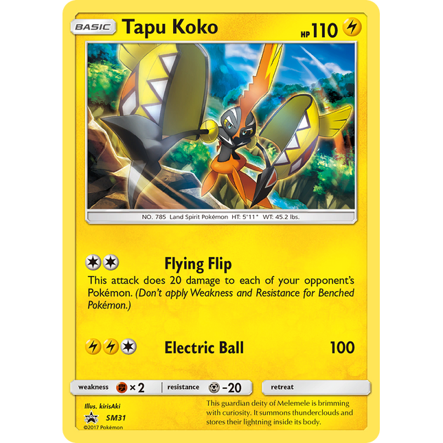 Tapu Koko [SM Black Star Promos]