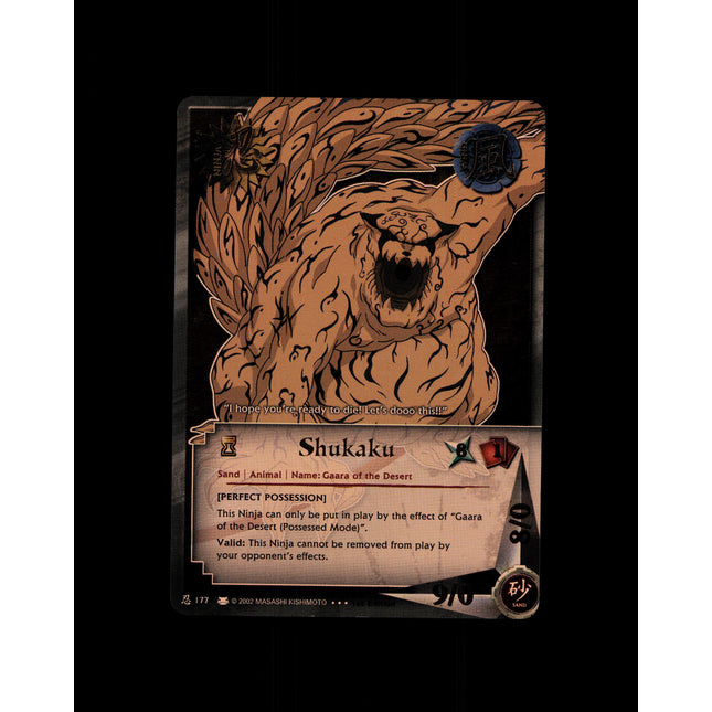 Shukaku - 177 - NM - 1st Edition - Foil - Naruto CCG - D4-202
