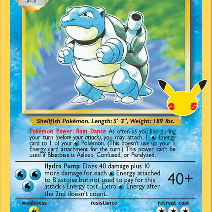 Blastoise (2/102) [Celebrations: 25th Anniversary - Classic Collection]