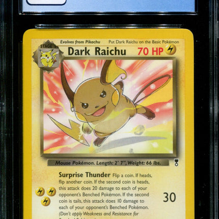 Dark Raichu - 7/110 - CGC 8 - Non-Holo Rare - Legendary Collection Theme Deck - Pokemon - 68227