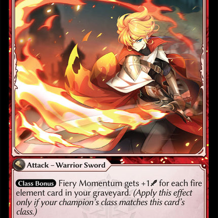 Fiery Momentum - DOA Alter EN-133 - x1 - Uncommon - Near Mint - Non-Foil - Grand Archive TCG