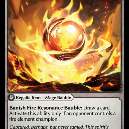 Fire Resonance Bauble - DOA 1st EN-036 - Uncommon - Near Mint - Foil - Grand Archive TCG