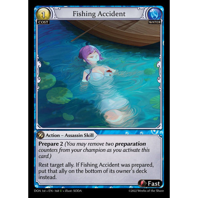 Fishing Accident - DOA 1st EN-168 - Uncommon - Near Mint - Non-Foil - Grand Archive TCG