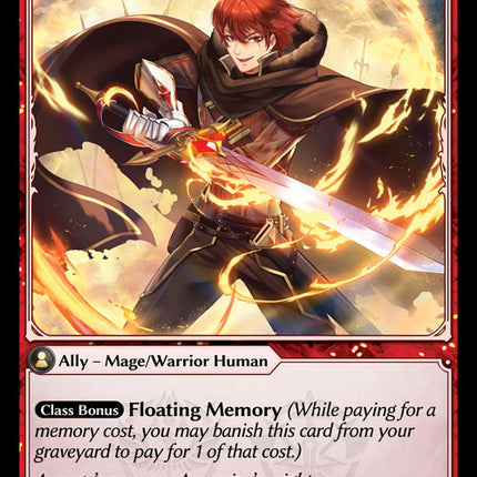 Flame-Rune Swordsman - DOA 1st EN-136 - Common - Near Mint - Foil - Grand Archive TCG