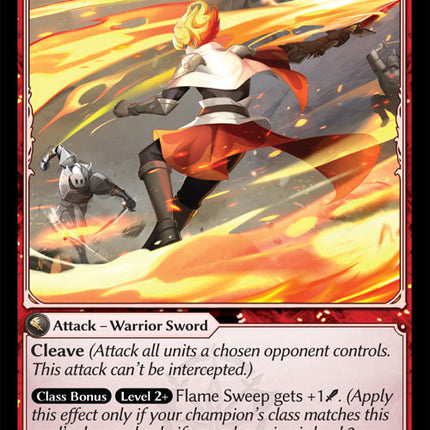 Flame Sweep - DOA Alter EN-135 - x1 - Uncommon - Near Mint - Non-Foil - Grand Archive TCG