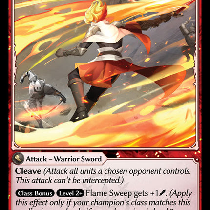 Flame Sweep - DOA 1st EN-135 - Uncommon - Near Mint - Foil - Grand Archive TCG
