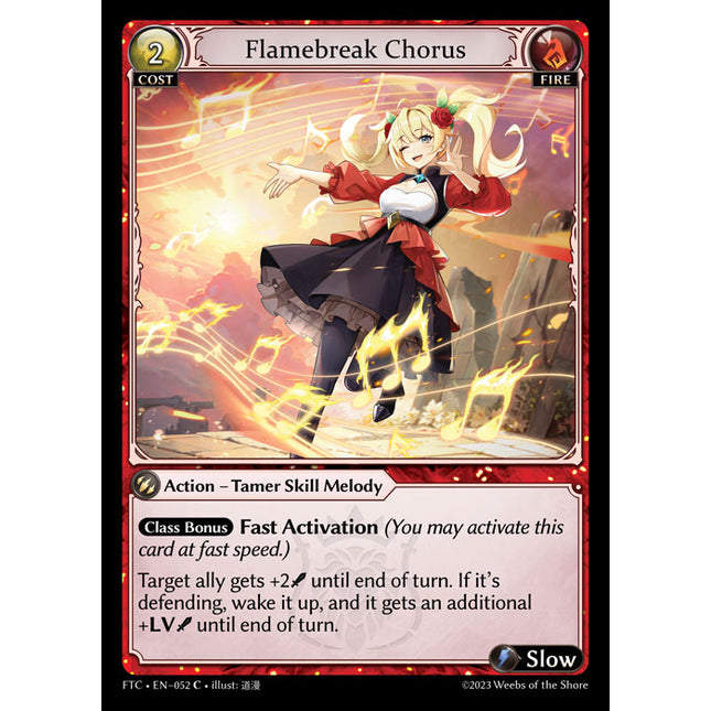 Flamebreak Chorus - FTC EN-052 - x1 - C - NM - Foil - Grand Archive TCG