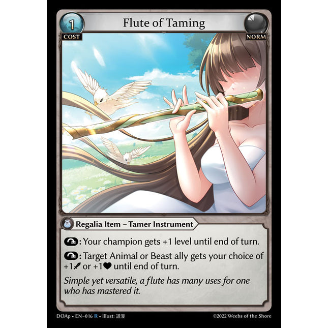 Flute of Taming - DOAp-016 - Rare - Near Mint - Non-Foil - Grand Archive TCG