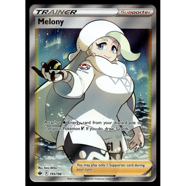 Melony - 195/198 - NM - Full Art - Chilling Reign - Pokemon - C3-45