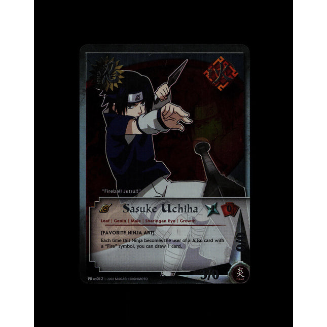 Sasuke Uchiha - PR us012 - NM - Unlimited Foil - Promo - Naruto CCG - D3-144