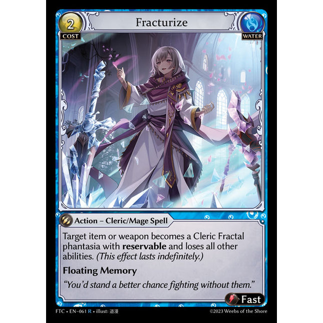 Fracturize - FTC EN-061 - x1 - R - NM - Foil - Grand Archive TCG
