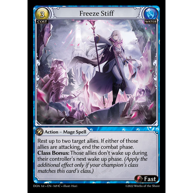 Freeze Stiff - DOA 1st EN-169 - Common - Near Mint - Non-Foil - Grand Archive TCG
