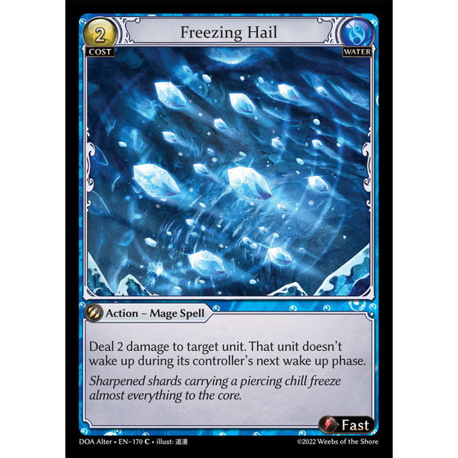 Freezing Hail - DOA Alter EN-170 - x4 - Common - Near Mint - Non-Foil - Grand Archive TCG