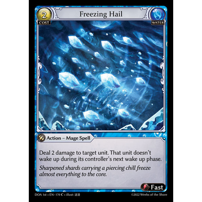 Freezing Hail - DOA 1st EN-170 - Common - Near Mint - Foil - Grand Archive TCG