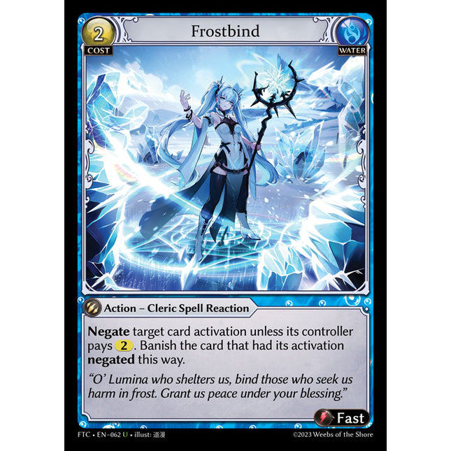 Frostbind - FTC EN-062 - x1 - UC - NM - Foil - Grand Archive TCG