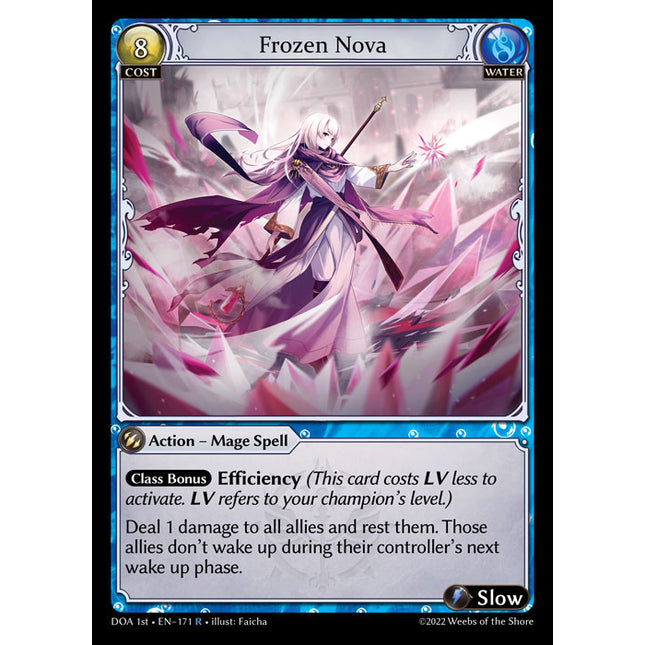 Frozen Nova - DOA 1st EN-171 - Rare - Near Mint - Foil - Grand Archive TCG