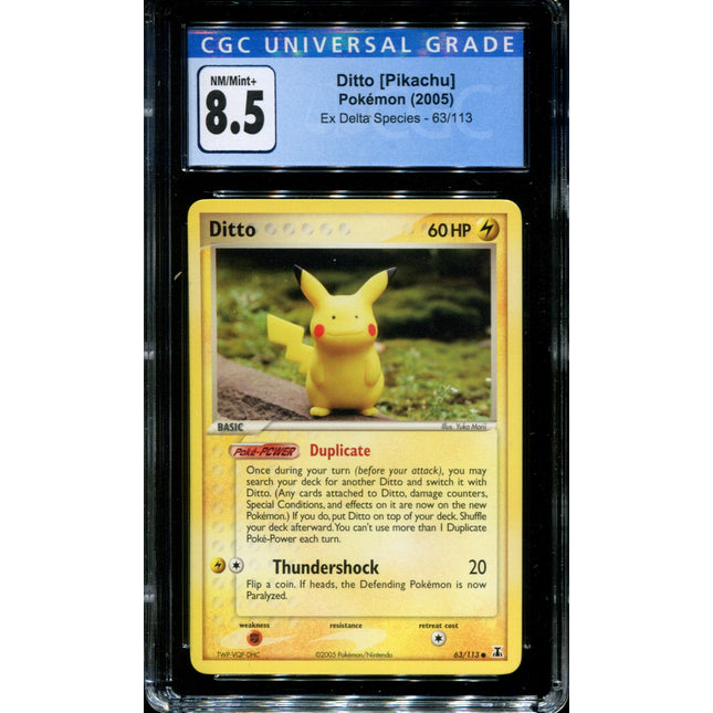 Ditto [Pikachu] - 63/113 - CGC 8.5 - EX Delta Species - Non-holo - Pokemon - 48213