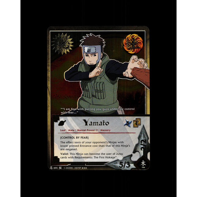 Yamato - 655 - NM - 1st Edition - Foil - Naruto CCG - D4-302