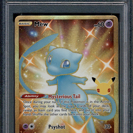 Mew - 025/025 - PSA 9 - Secret Rare - Celebrations - Pokemon - 61963