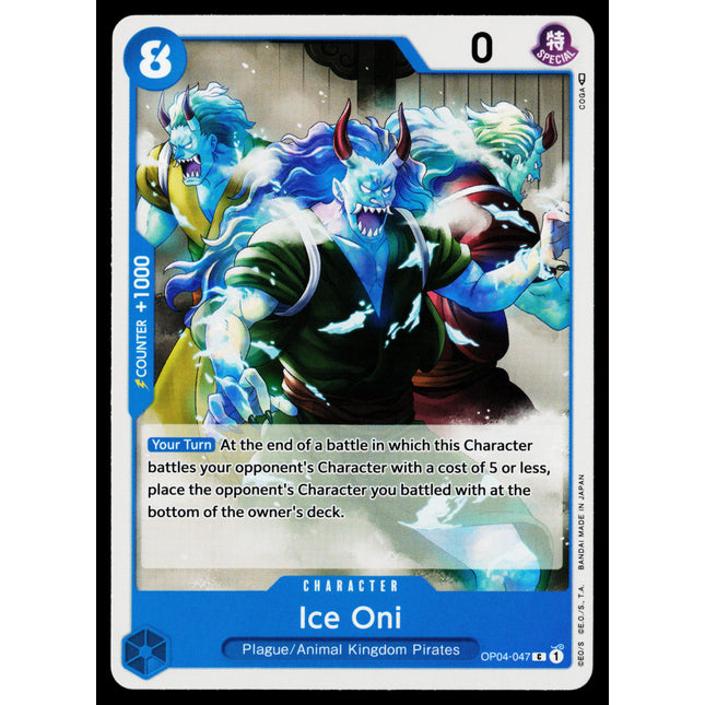 Ice Oni - OP04-047 - NM - Common - English OP04 - One Piece TCG