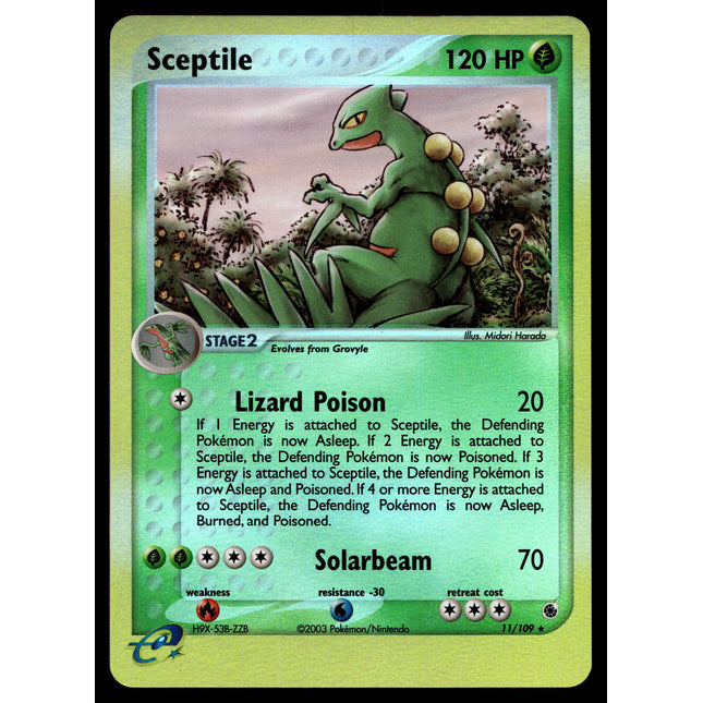 Sceptile - 11/109 - NM - Reverse Holo - Ruby & Sapphire - Pokemon - A9-77