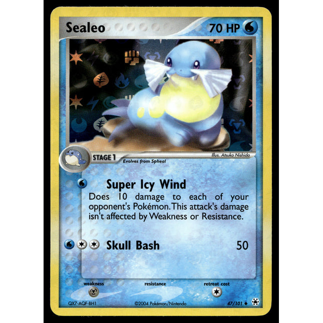 Sealeo - 47/101 - NM - Reverse Holo - Hidden Legends - Pokemon - A9-37