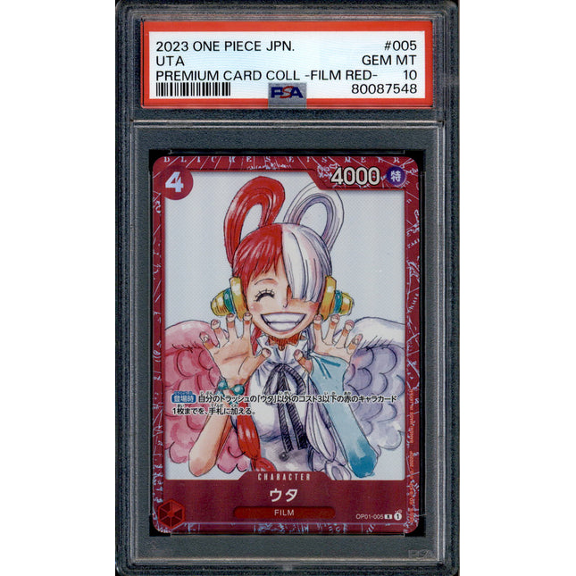 Uta - OP01-005 - PSA 10 - Film Red Collection - Promo - One Piece - 87548