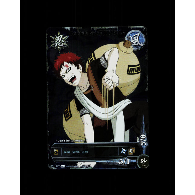 Gaara of the Desert - 1267 - NM - 1st Edition Foil - S22 - Naruto CCG - D4-26