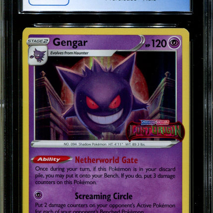 Gengar - SWSH241 - CGC 9.5 - Prerelease Holo - Black Star Promos - Pokemon - 58083