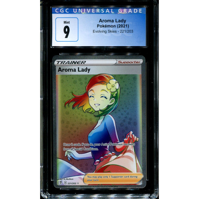 Aroma Lady - 221/203 - CGC 9 - Evolving Skies - Hyper Rare - Pokemon - 91191