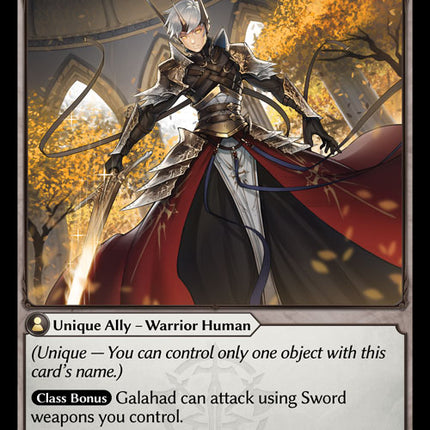 Galahad, Court Knight - DOA 1st EN-087 - Super Rare - Near Mint - Foil - Grand Archive TCG