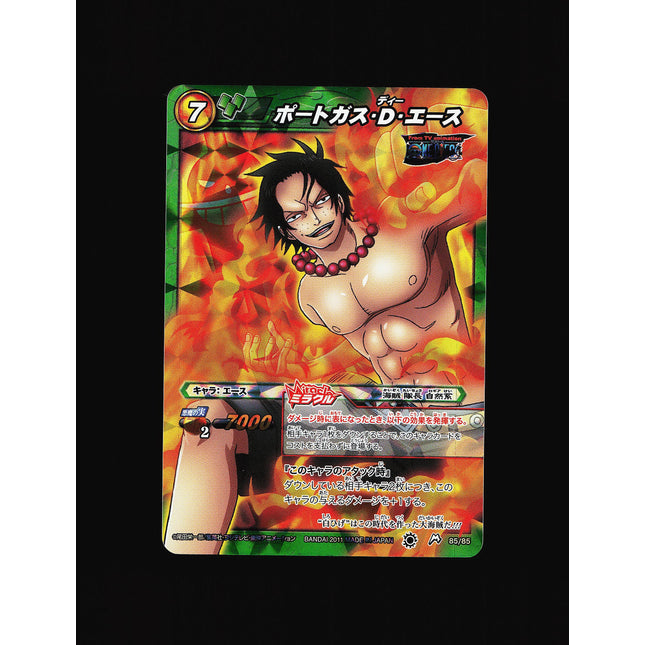 Portgas D. Ace - 85/85 - PSA NM - Miracle Rare - Miracle Battle Carddass - One Piece - A2-2