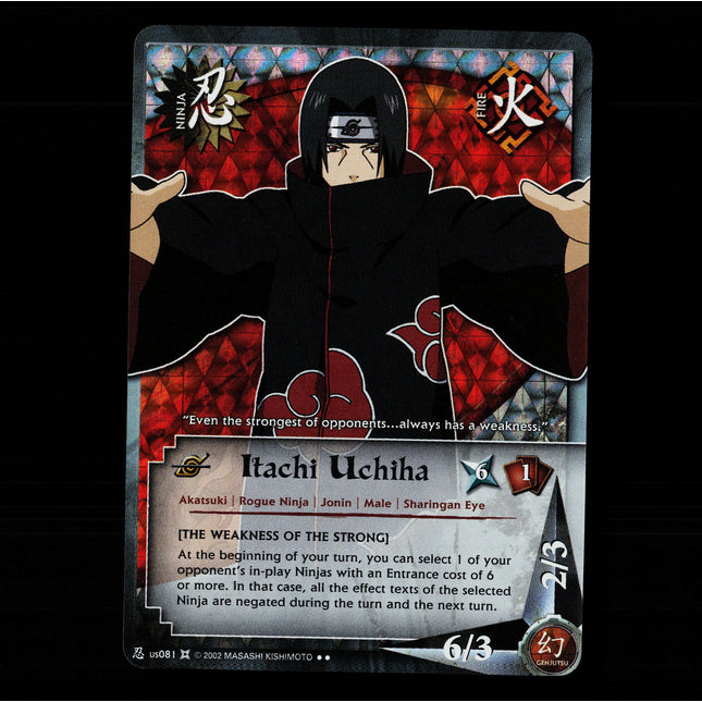 Itachi Uchiha - us081 - NM - Foil - Promo - Naruto CCG - E1-32
