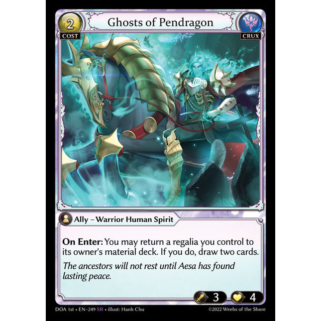 Ghosts of Pendragon - DOA 1st EN-249 - Super Rare - Near Mint - Non-Foil - Grand Archive TCG