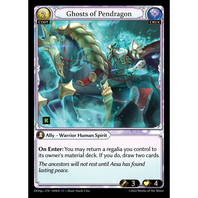Ghosts of Pendragon - DOAp-109KS - Super Rare - Near Mint - Non-Foil - Grand Archive TCG
