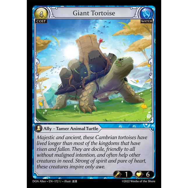 Giant Tortoise - DOA Alter EN-172 - x1 - Uncommon - Near Mint - Non-Foil - Grand Archive TCG