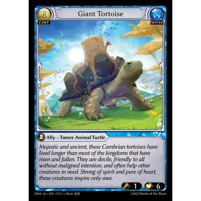 Giant Tortoise - DOA 1st EN-172 - Uncommon - Near Mint - Non-Foil - Grand Archive TCG