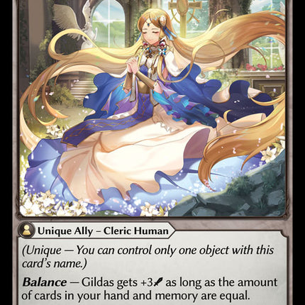 Gildas, Chronicler of Aesa - DOA 1st EN-088 - Super Rare - Near Mint - Foil - Grand Archive TCG