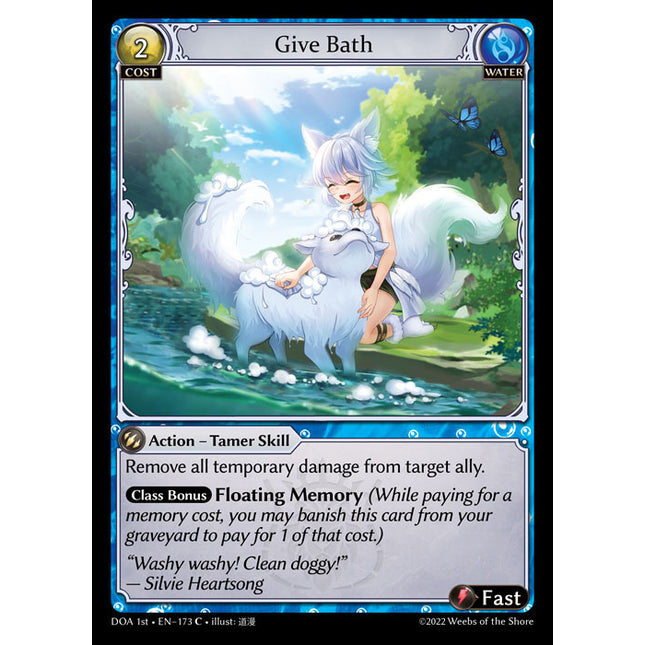 Give Bath - DOA 1st EN-173 - Common - Near Mint - Non-Foil - Grand Archive TCG